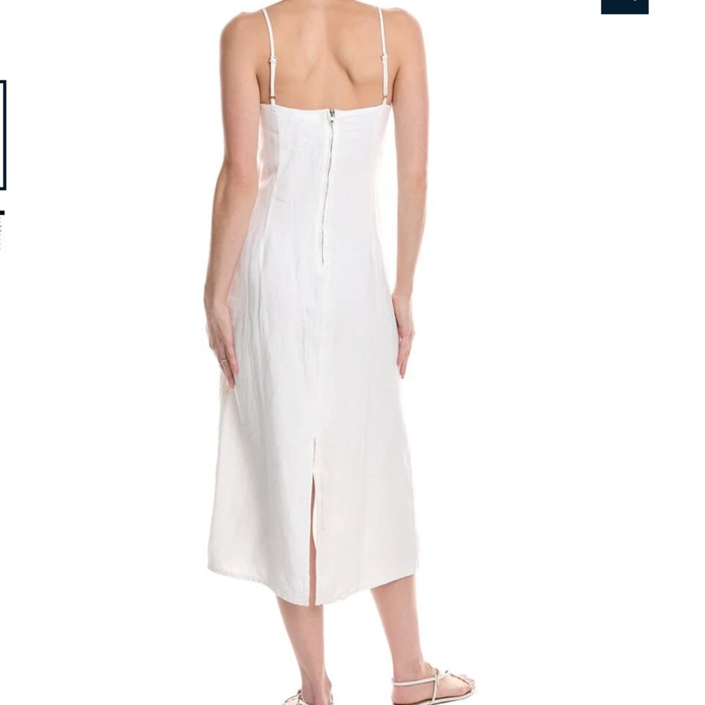 New with tags Bella Dahl x Free People White Linen Summer Midi Slip Dress - Picture 2 of 5